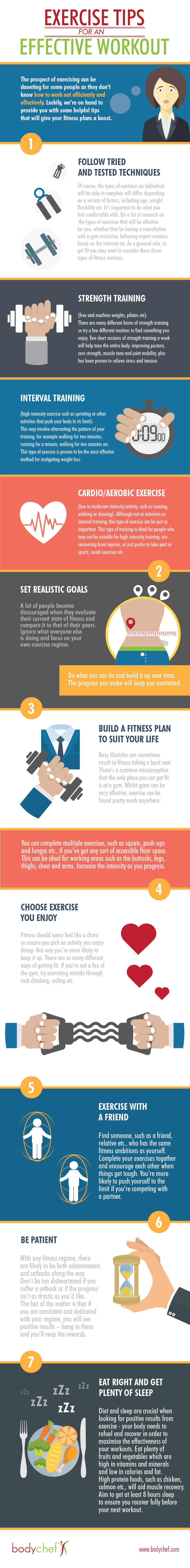 exercise tips infographic